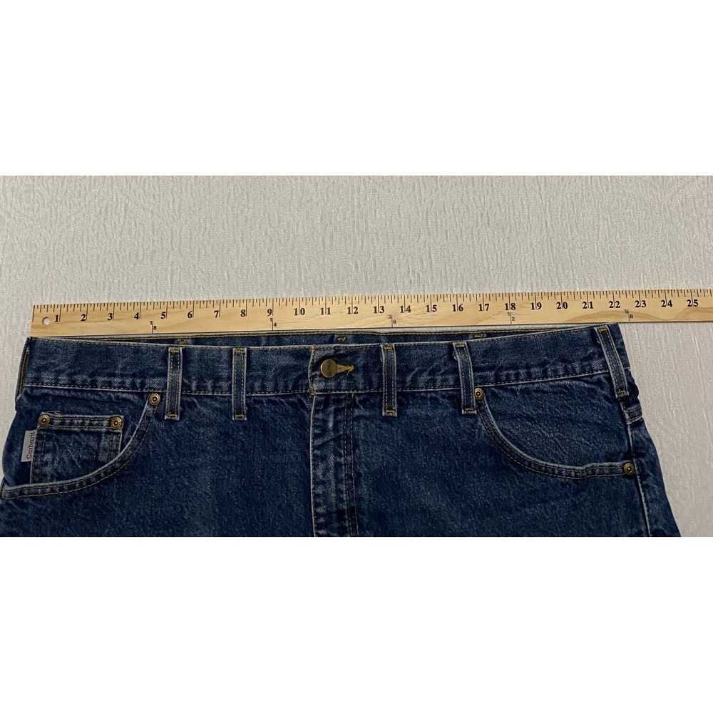 Vintage Carhartt B17 HDK Jeans Men's Size 44×32 Blue Original Fit USA Components - Picture 7 of 10